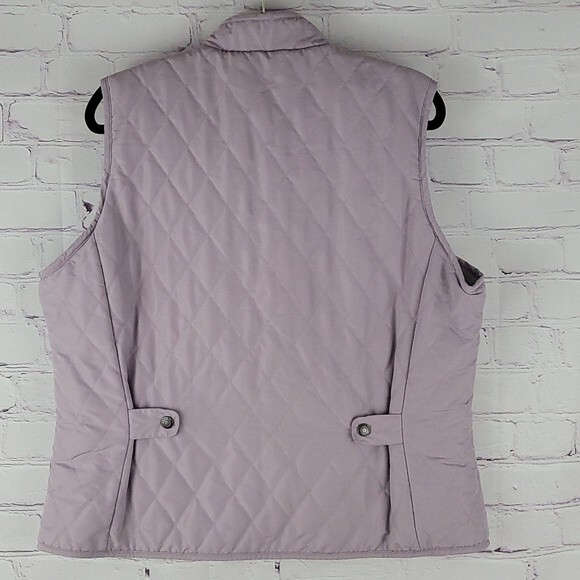 Eddie Bauer Purple Quilt Pattern Vest With Zipper Closure. Size Extra Large. - Picture 2 of 10